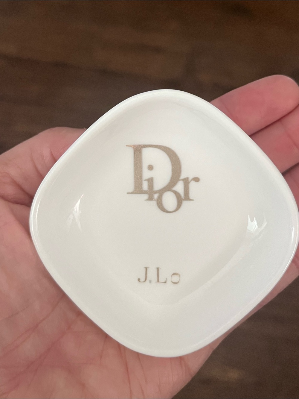Handcrafted White Trinket Ceramic Dish - Picture 4 of 6